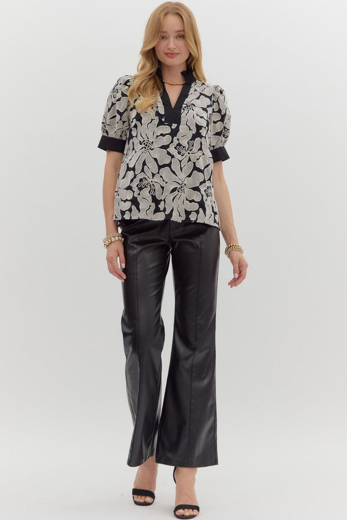 Midnight Bloom Top Clothing Peacocks & Pearls Lexington