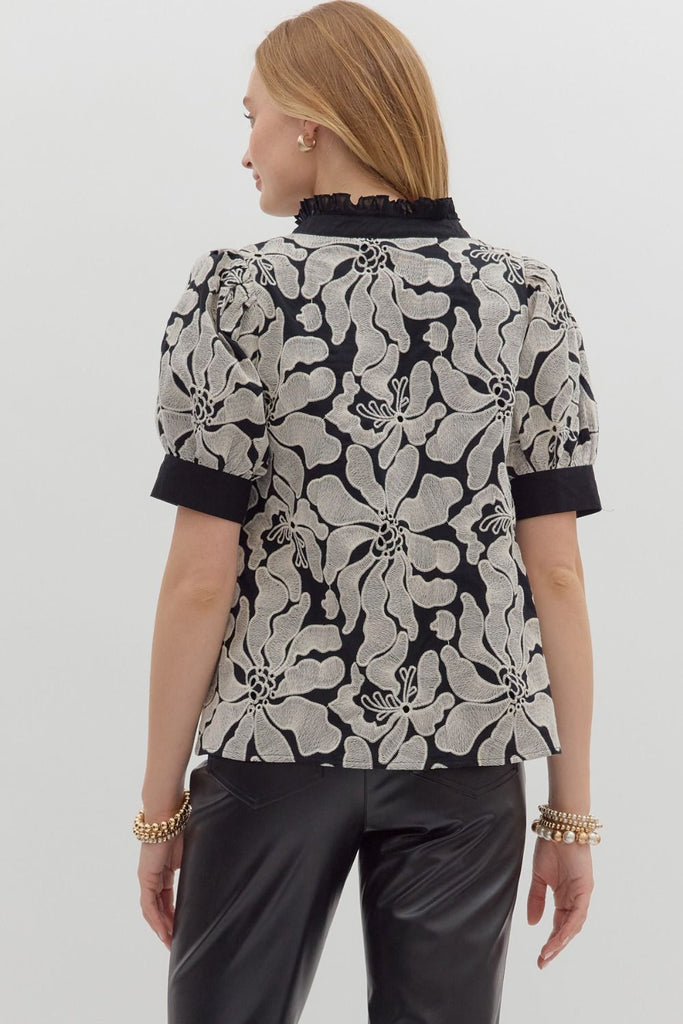 Midnight Bloom Top Clothing Peacocks & Pearls Lexington