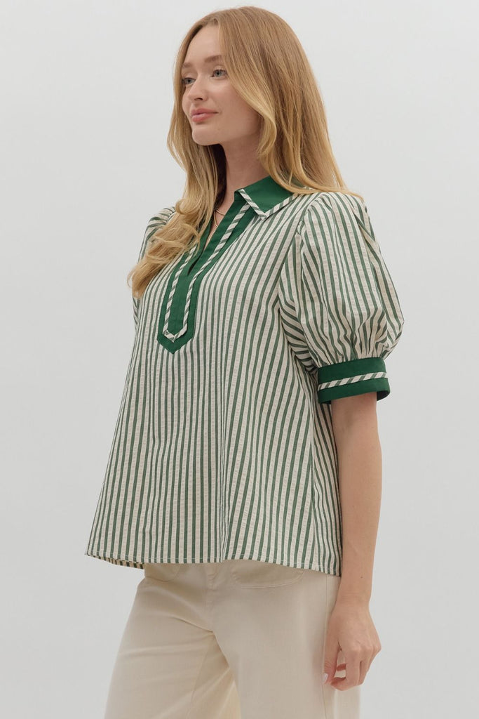 Forest Line Top Clothing Peacocks & Pearls Lexington