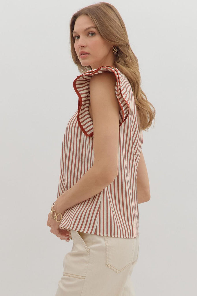 The Canyon Stripe Top Clothing Peacocks & Pearls Lexington