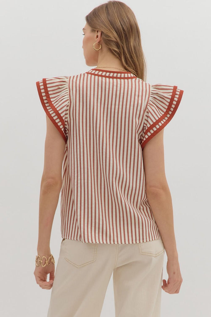 The Canyon Stripe Top Clothing Peacocks & Pearls Lexington