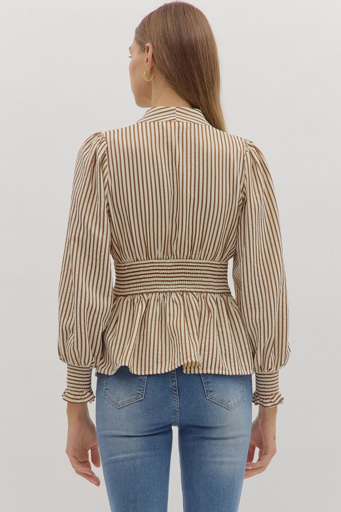The Hazel Stripe Top Clothing Peacocks & Pearls Lexington