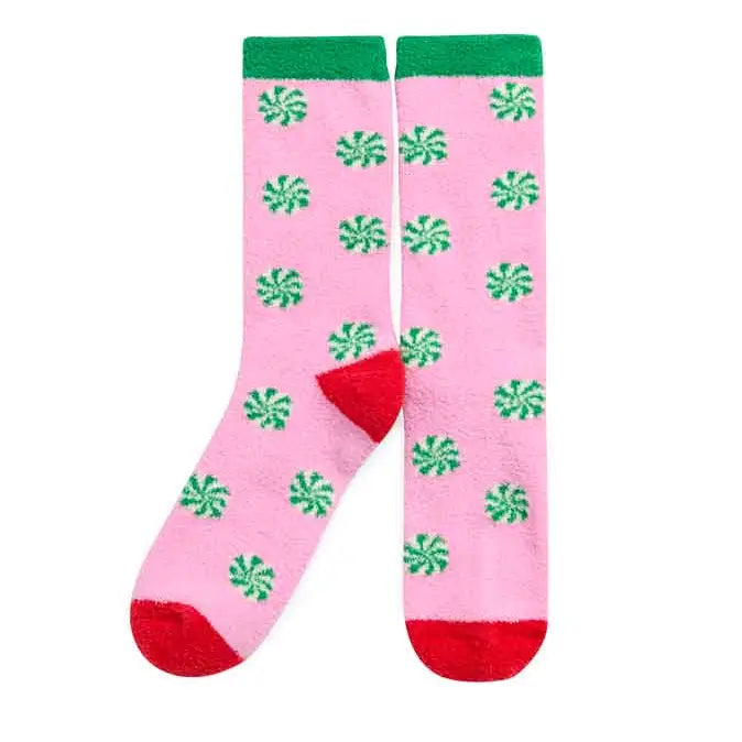 Festive Socks Accessory Peacocks & Pearls Lexington Pepperment