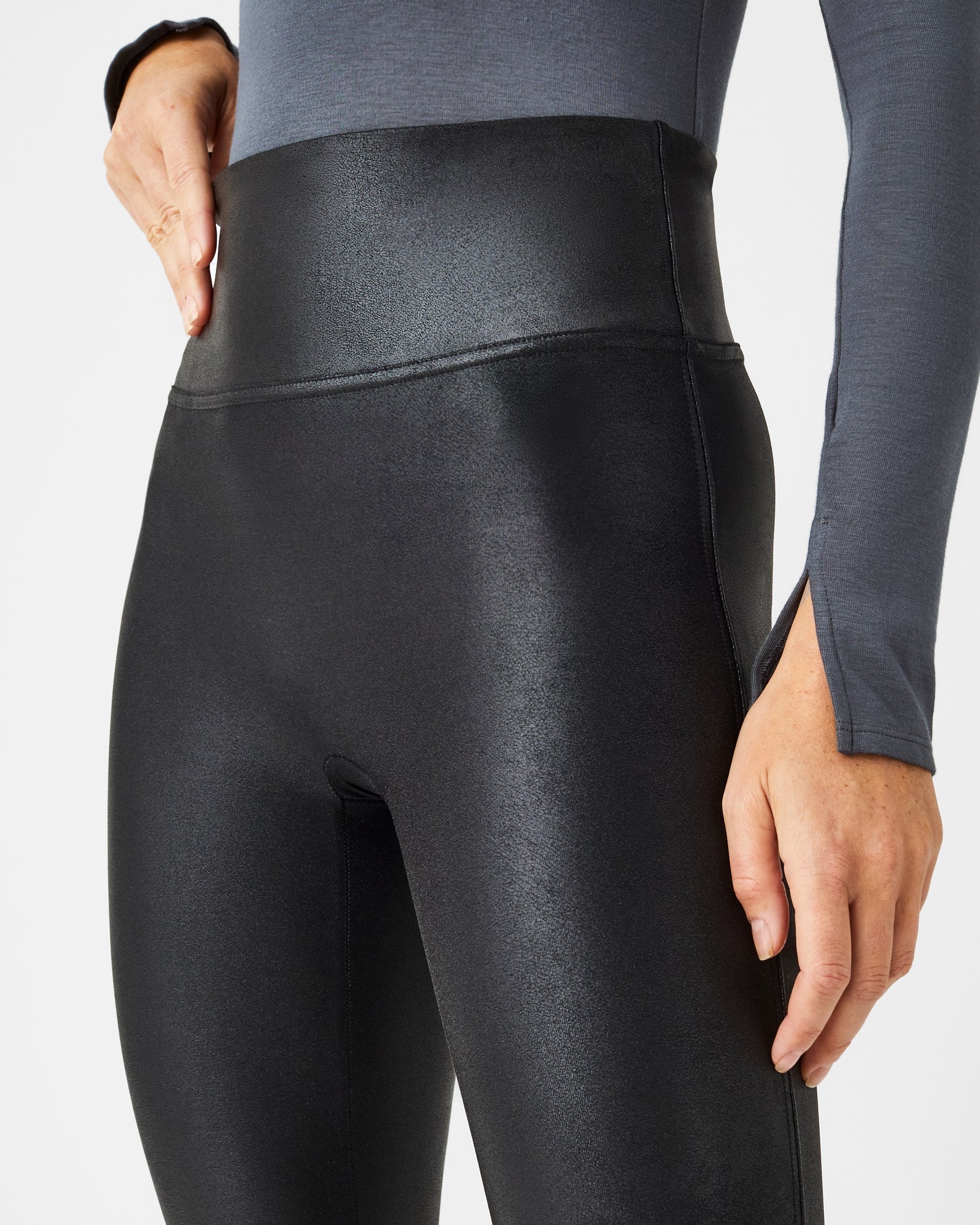 Women PU Coated Faux Leather Leggings at Rs 175, Polyester Leggings in  Mohali