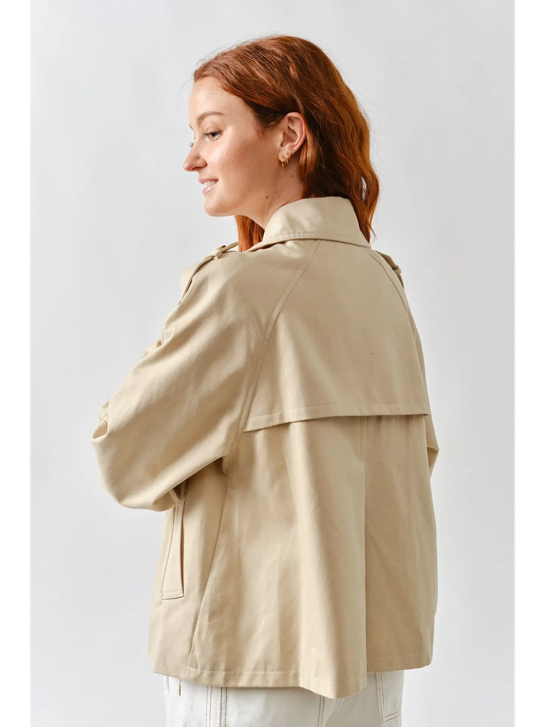 The Half Trench Button Down Coat Clothing Peacocks & Pearls Lexington