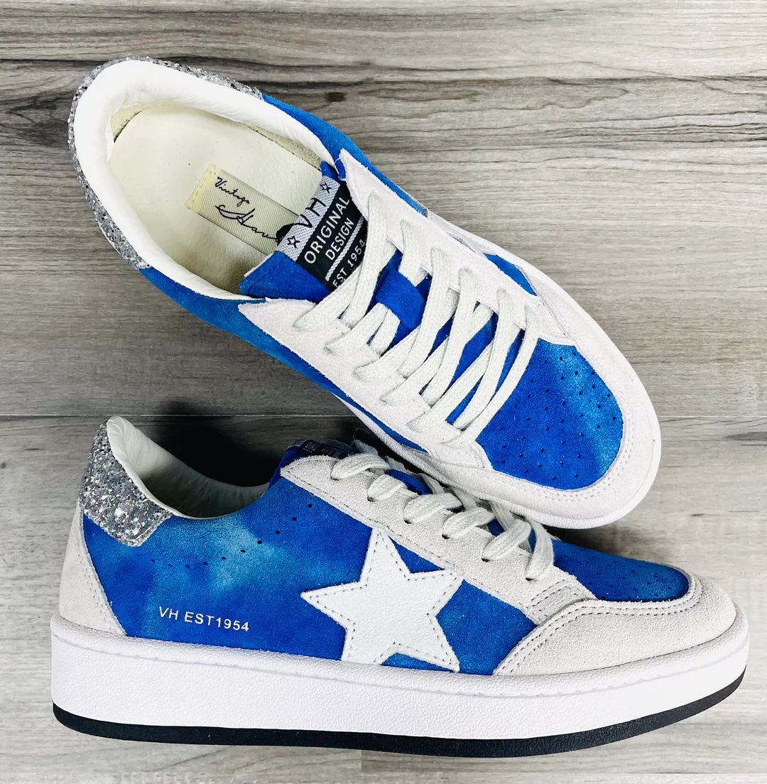 Gracie Silver Glitter Royal Sneaker