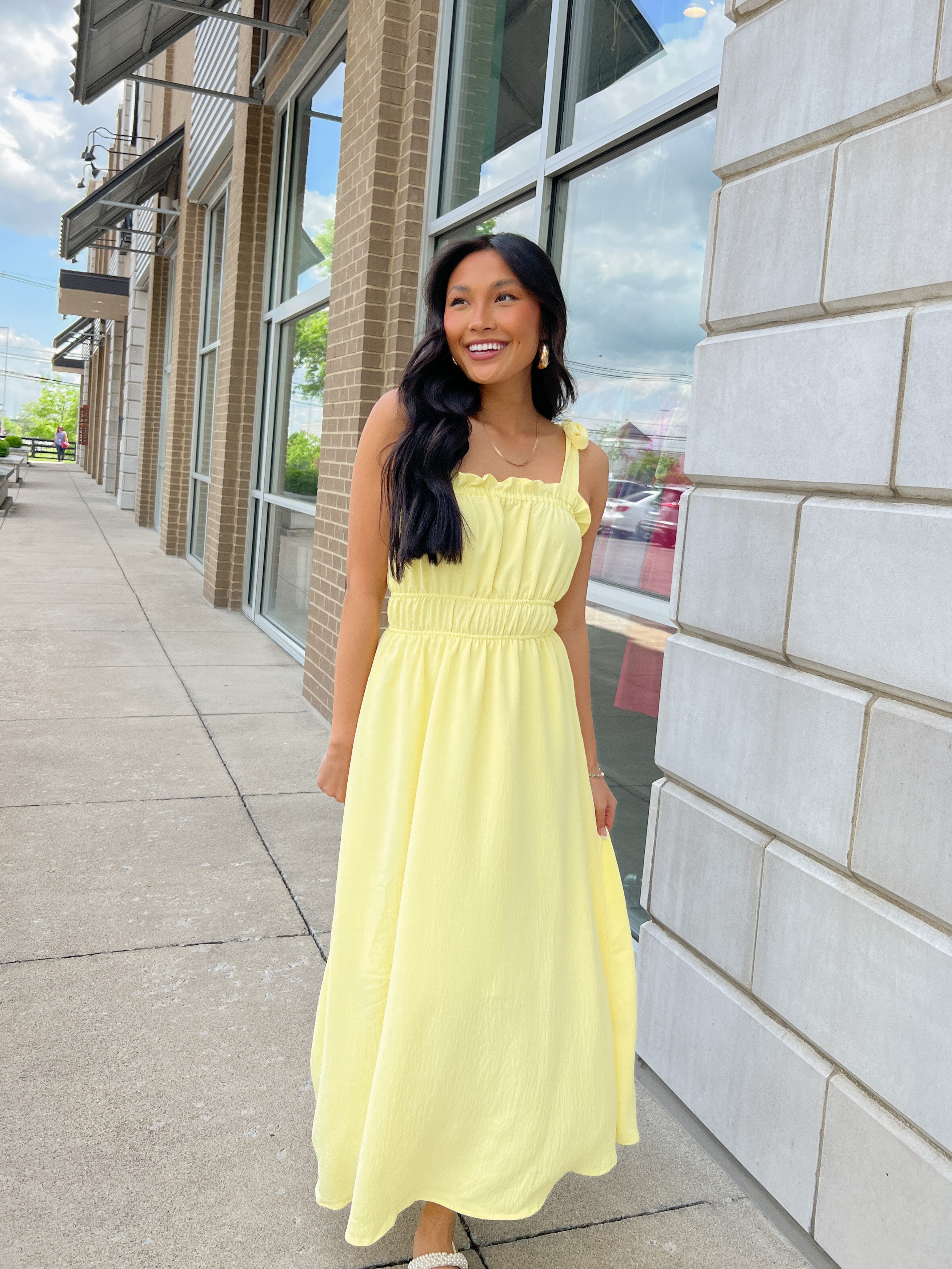 Macys Dresses On Sale Yellow Cinched Waist Midi Dress Peacocks Pearls Lexington Macys Dresses On Sale Yellow Cinched Waist Midi Dress Peacocks Pearls Lexington