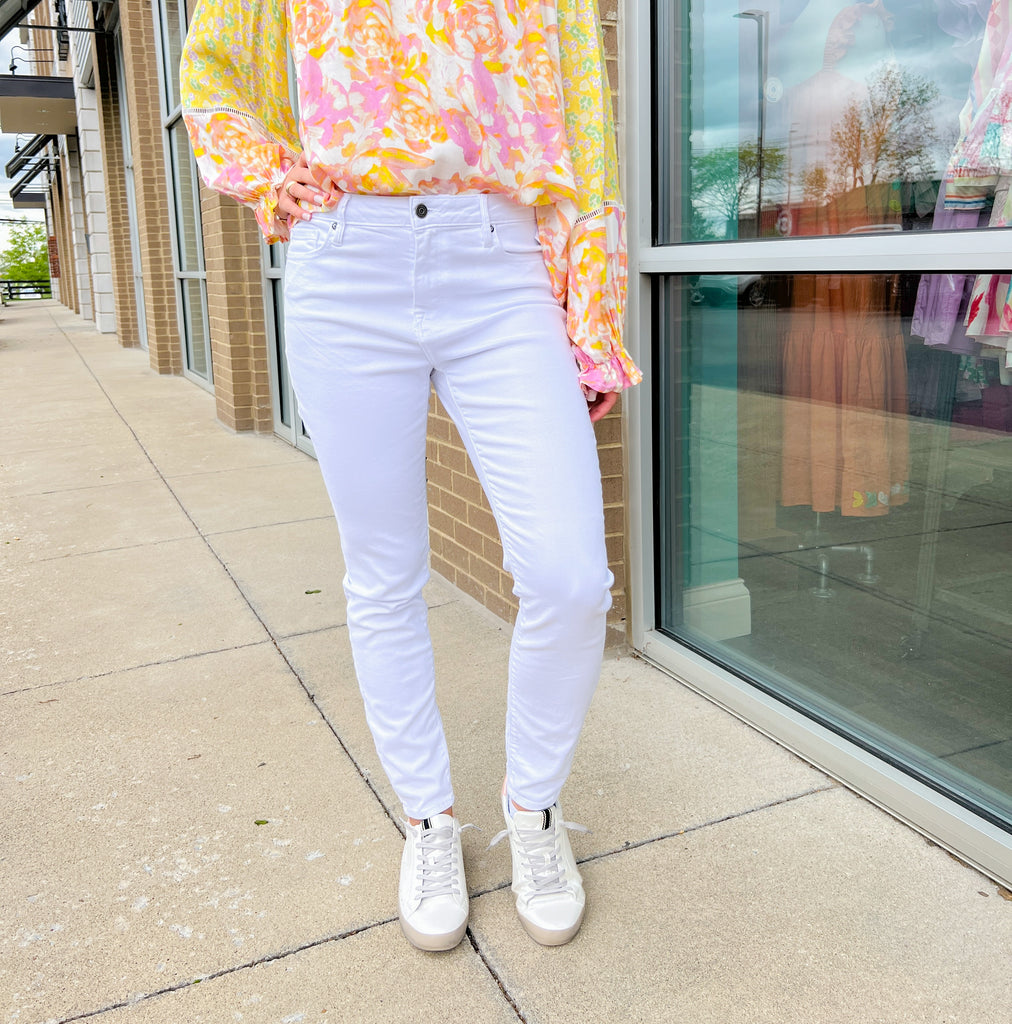 White Skinny Straight Leg Jeans Clothing Just Panmaco Inc   