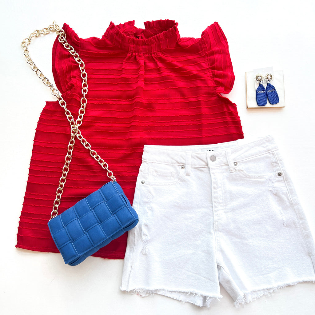 Firecracker Red Top Clothing Voy   