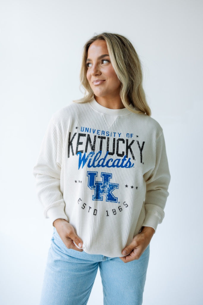 University Waffle Sweatshirt Clothing Peacocks & Pearls Lexington