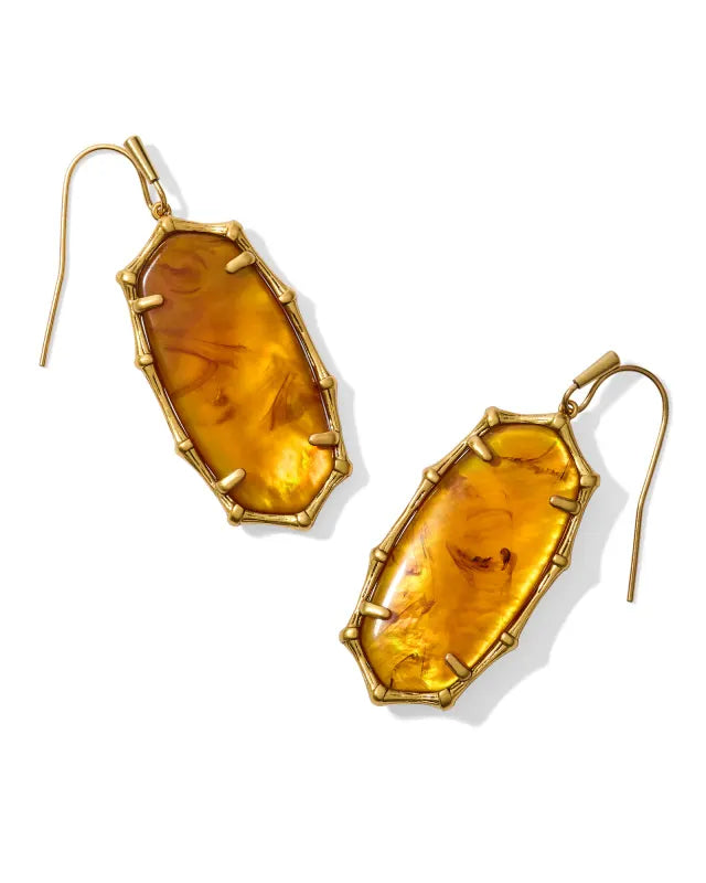 Elle Bamboo Frame Drop Earrings Jewelry Kendra Scott   