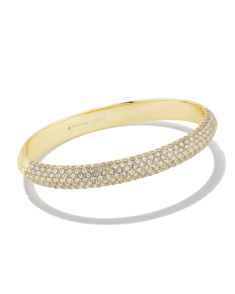 Mikki Gold Pave Bangle Bracelet Jewelry Kendra Scott   