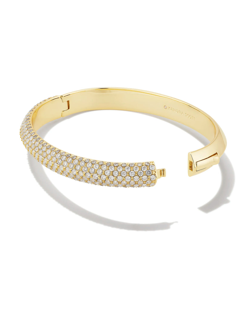 Mikki Gold Pave Bangle Bracelet Jewelry Kendra Scott   