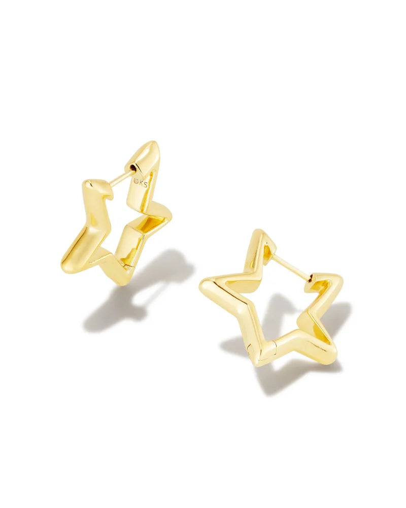 Star Huggie Earrings Gold Jewelry Kendra Scott   
