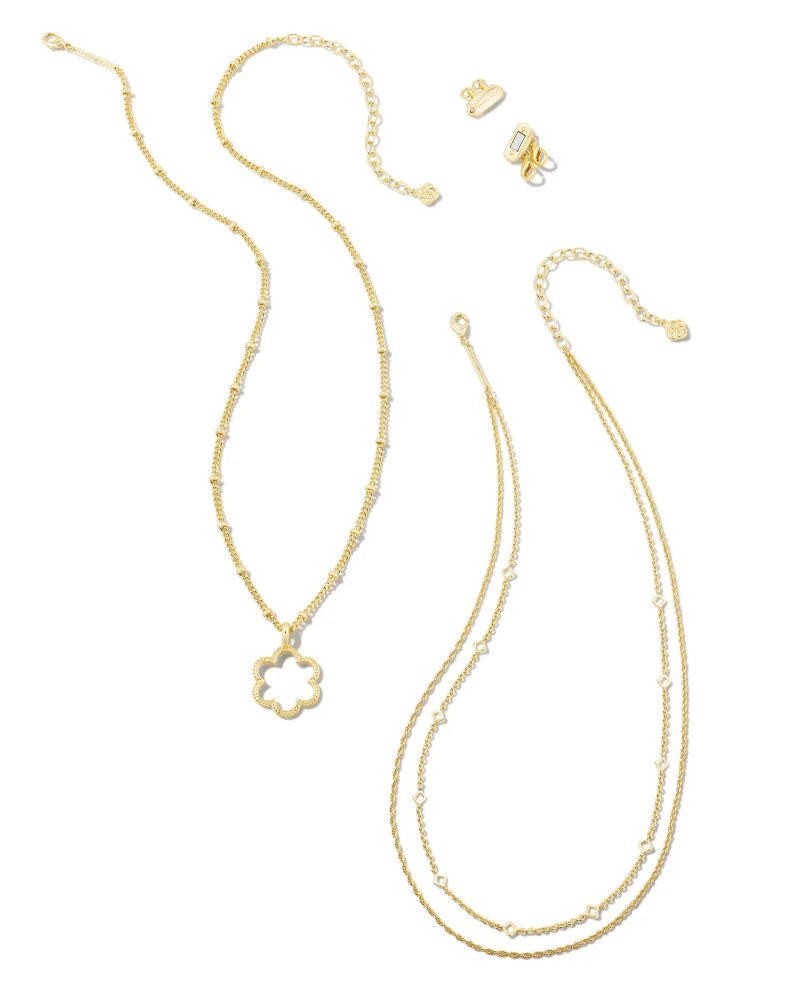Kendra Scott Clove Multi Strand Necklace in Gold | Bethesda Row