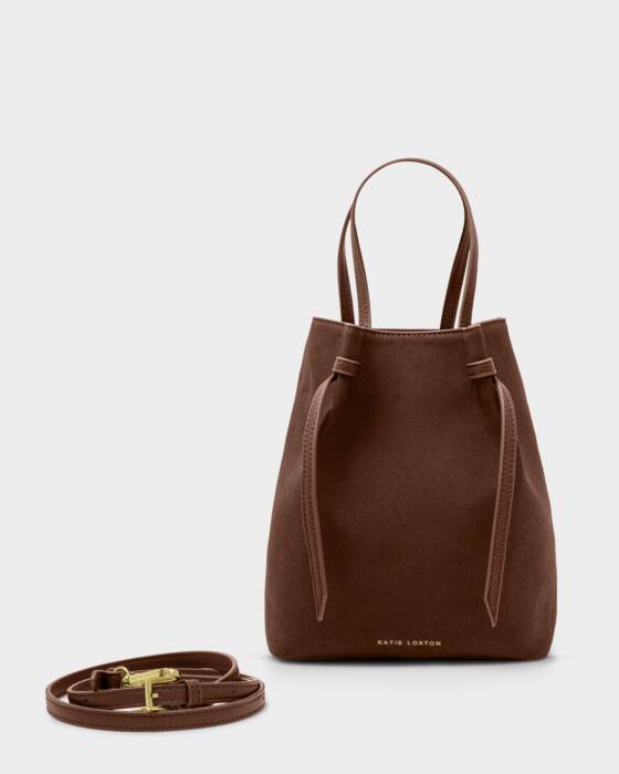 Celina Suedette Bucket Bag Accessory Peacocks & Pearls Lexington