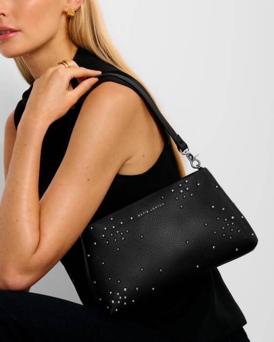 Nova Studded Wristlet Clutch Accessory Peacocks & Pearls Lexington
