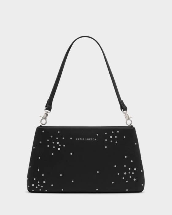 Nova Studded Wristlet Clutch Accessory Peacocks & Pearls Lexington