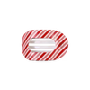Small Round Flat Hair Clip Accessory Peacocks & Pearls Lexington Candy Cane