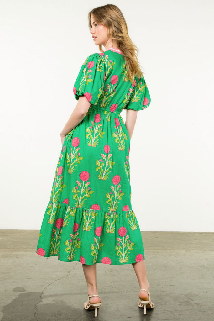 Spring Awakening Midi Dress Clothing Peacocks & Pearls Lexington