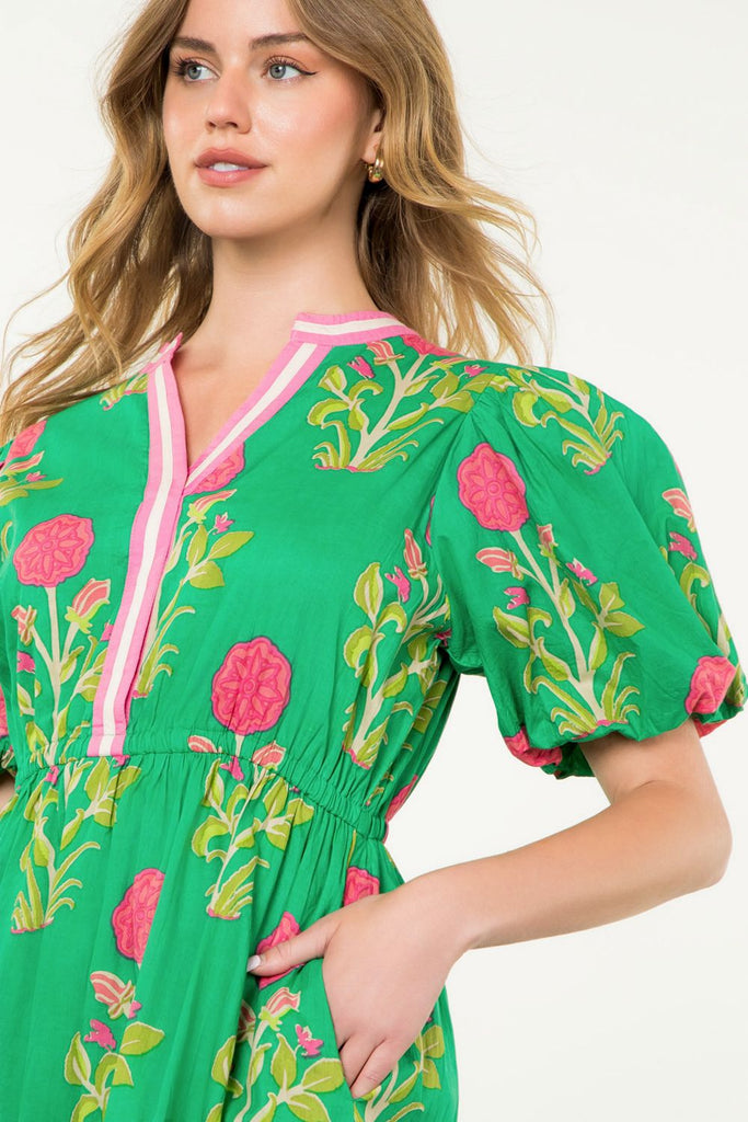 Spring Awakening Midi Dress Clothing Peacocks & Pearls Lexington