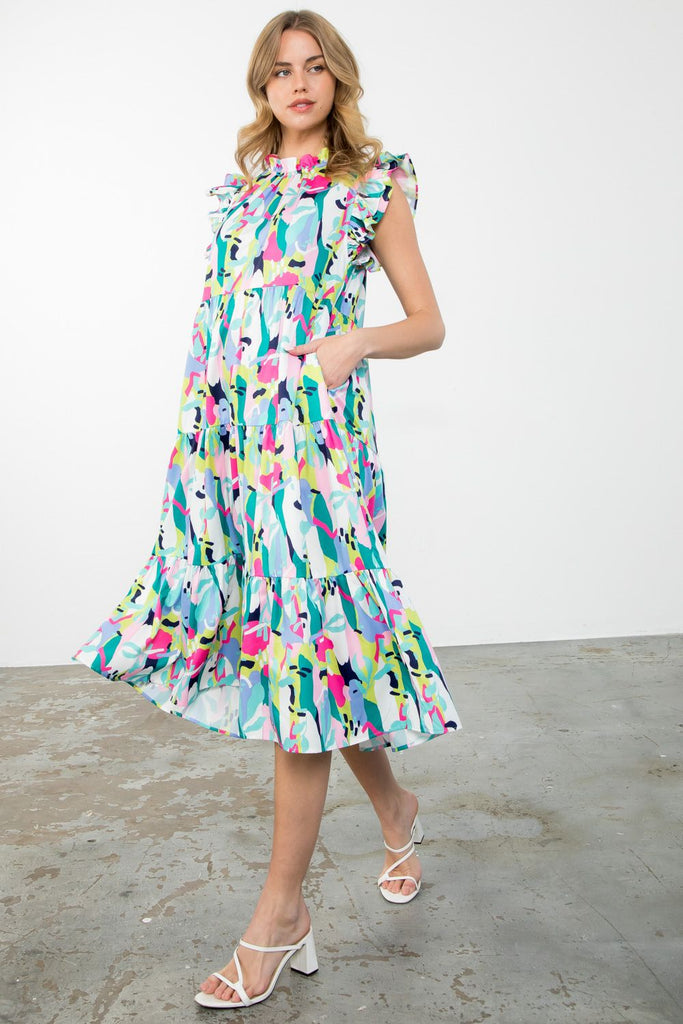 Fashion Zone Midi Dress Clothing Peacocks & Pearls Lexington   