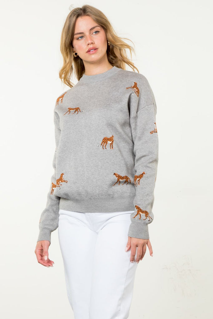 Wild Whisper Sweater Clothing Peacocks & Pearls Lexington   