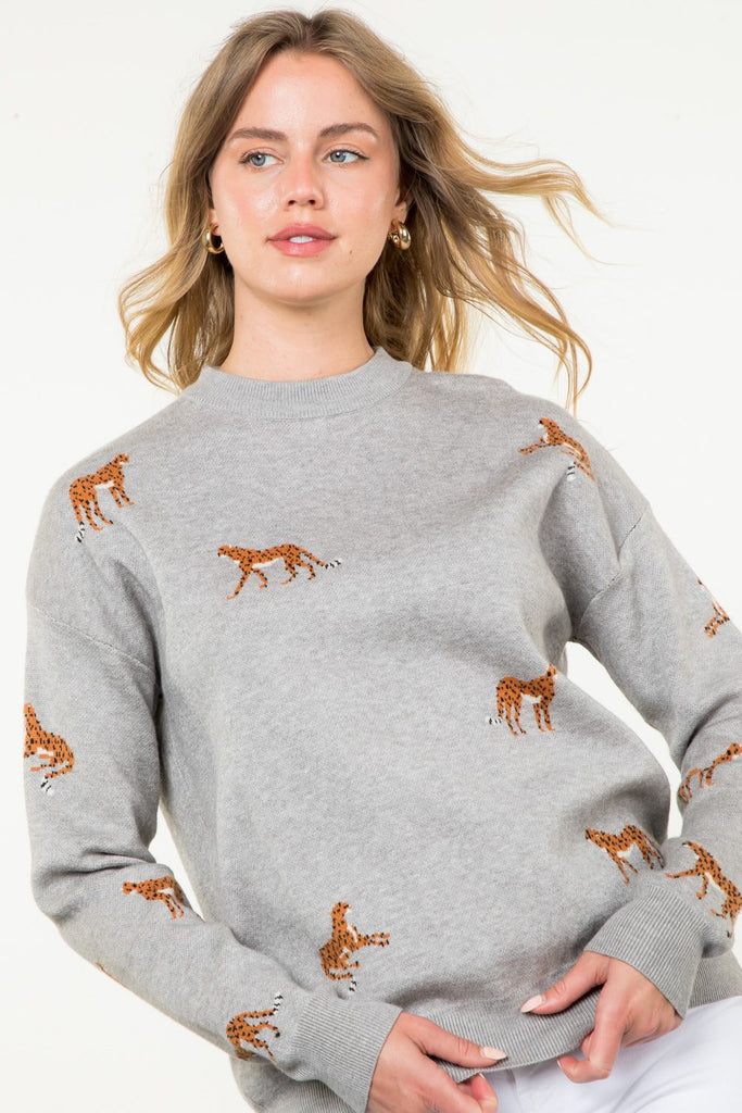 Wild Whisper Sweater Clothing Peacocks & Pearls Lexington   