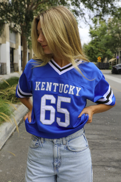 Kentucky Football Cropped Jersey Clothing Peacocks & Pearls Lexington