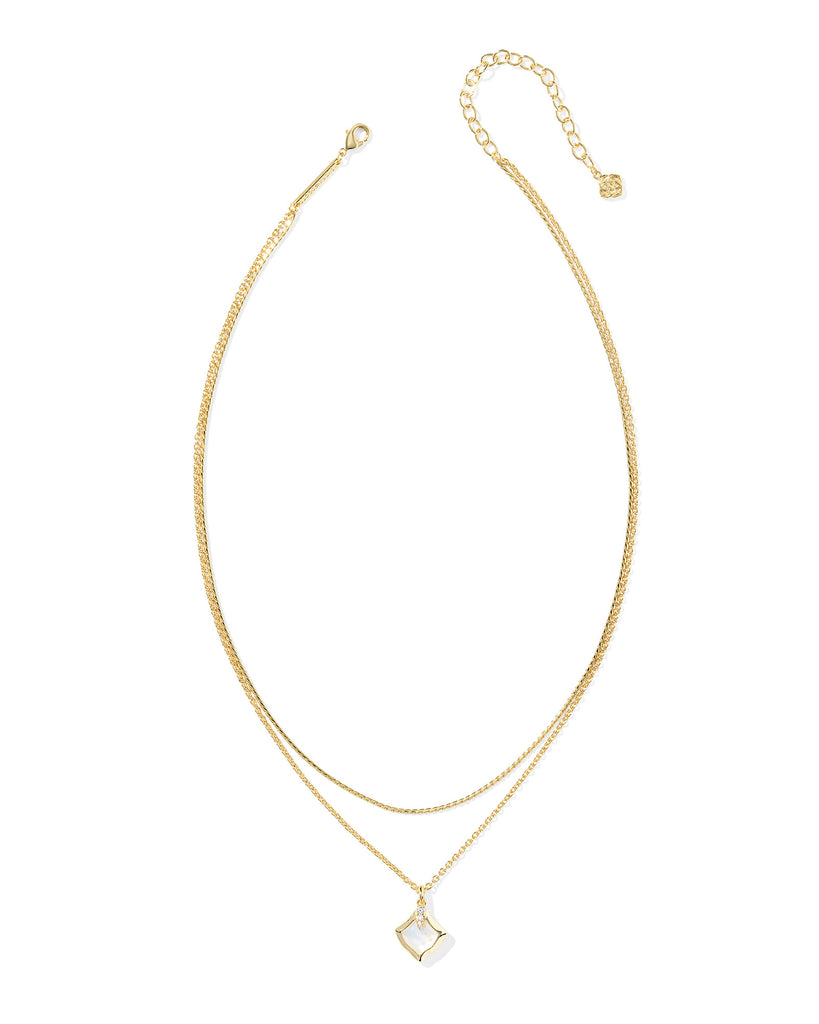 Joelle Gold Ivory MOP Multi Strand Necklace Jewelry Peacocks & Pearls Lexington