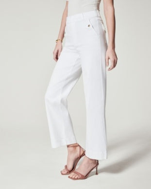 Stretch Twill Cropped Wide Leg Pant Clothing Spanx   