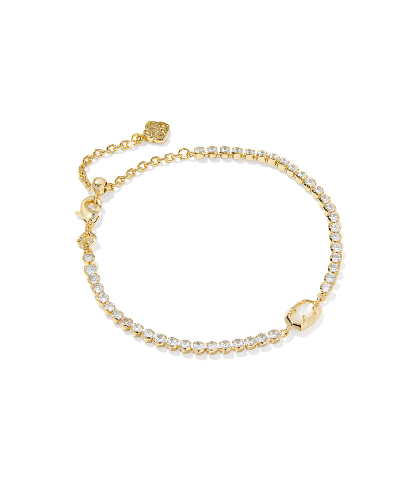 Emilie Gold Tennis Bracelet Jewelry Peacocks & Pearls Lexington
