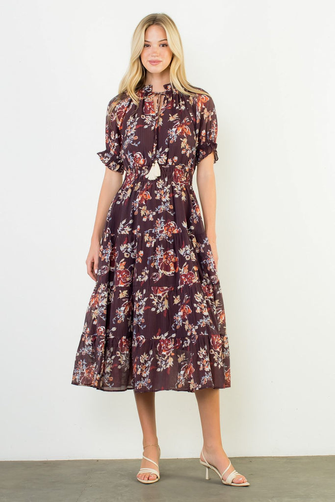 Toffee Blossom Maxi Clothing Peacocks & Pearls Lexington