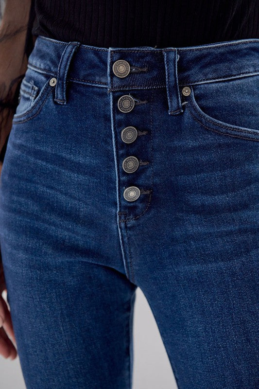 Dark High Rise Multi Button Jean – Peacocks & Pearls Lexington