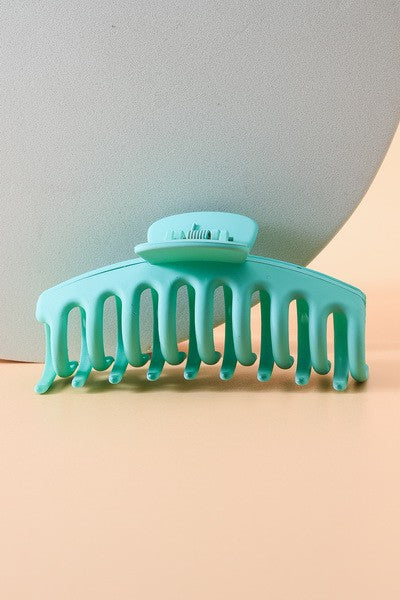 Solid Matte Claw Clip Accessory Wall to Wall Mint  