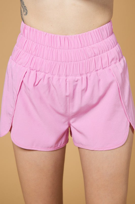 Elasticized Waist Active Wear Shorts Clothing Very J S Orchid 