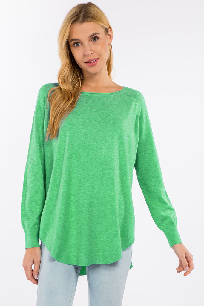 Green Soft Boat Neck Top Clothing Dreamers by Debut   