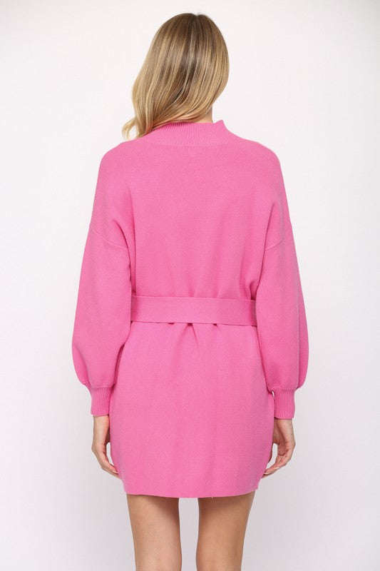 Belted Sweater Dress Belted Sweater Dress