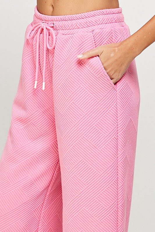 Pink Chevron Textured Set Clothing See And Be Seen   