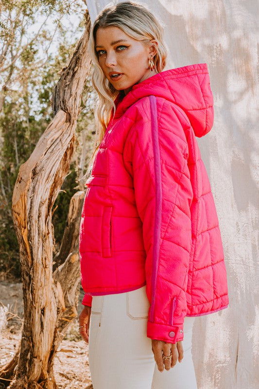 Quilted Hooded Puffer Jacket Clothing Oddi   