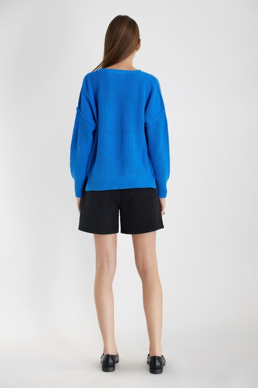Royal Blue Front Pocket Sweater Clothing mod ref   