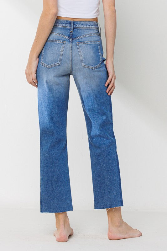 High Rise Medium Straight Jeans Clothing Sneak Peek   