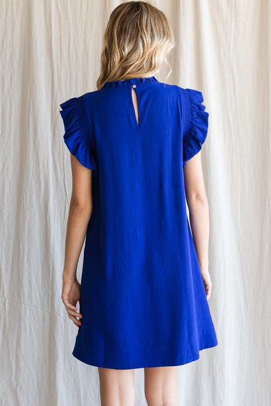 Royal Ruffle Cap Slv Dress – Peacocks & Pearls Lexington