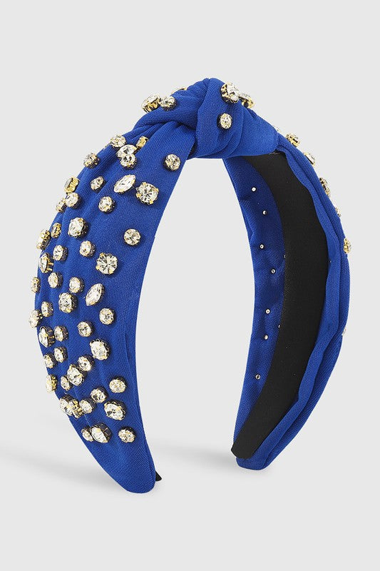 Royal Crystal Top Knot Headband Accessory Medy Jewelry   