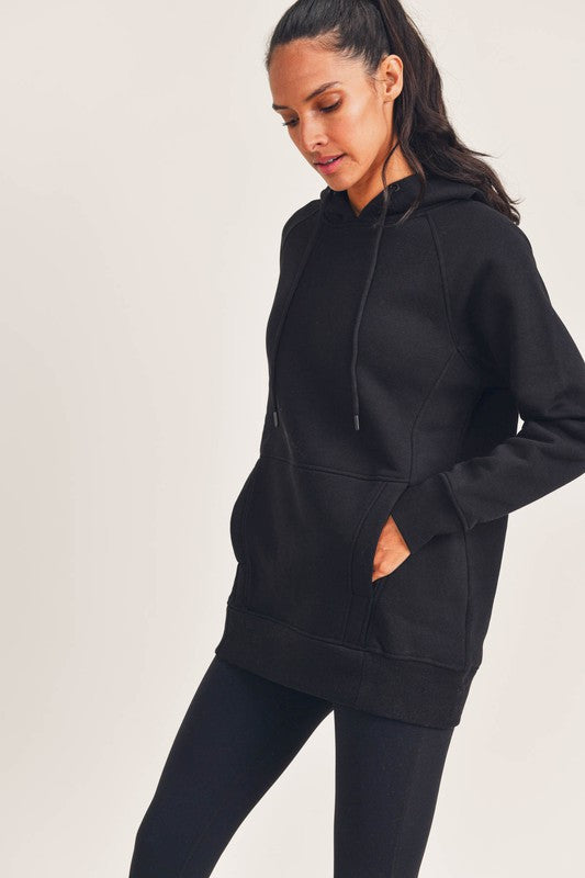 Black Oversized Hooded Sweatshirt Clothing Mono B Show   