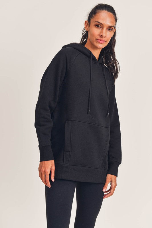 Black Oversized Hooded Sweatshirt Clothing Mono B Show   