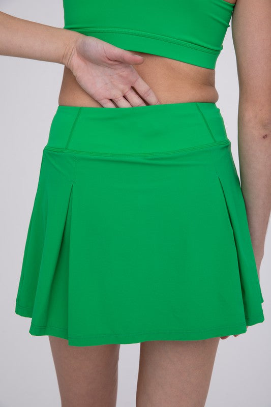 Two Pleat Athletic Skort Clothing Mono B Show Green S 