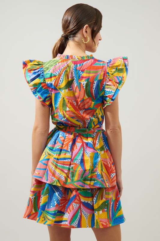 Multicolor Tropical Flutter Slv Dress Clothing SugarLips   