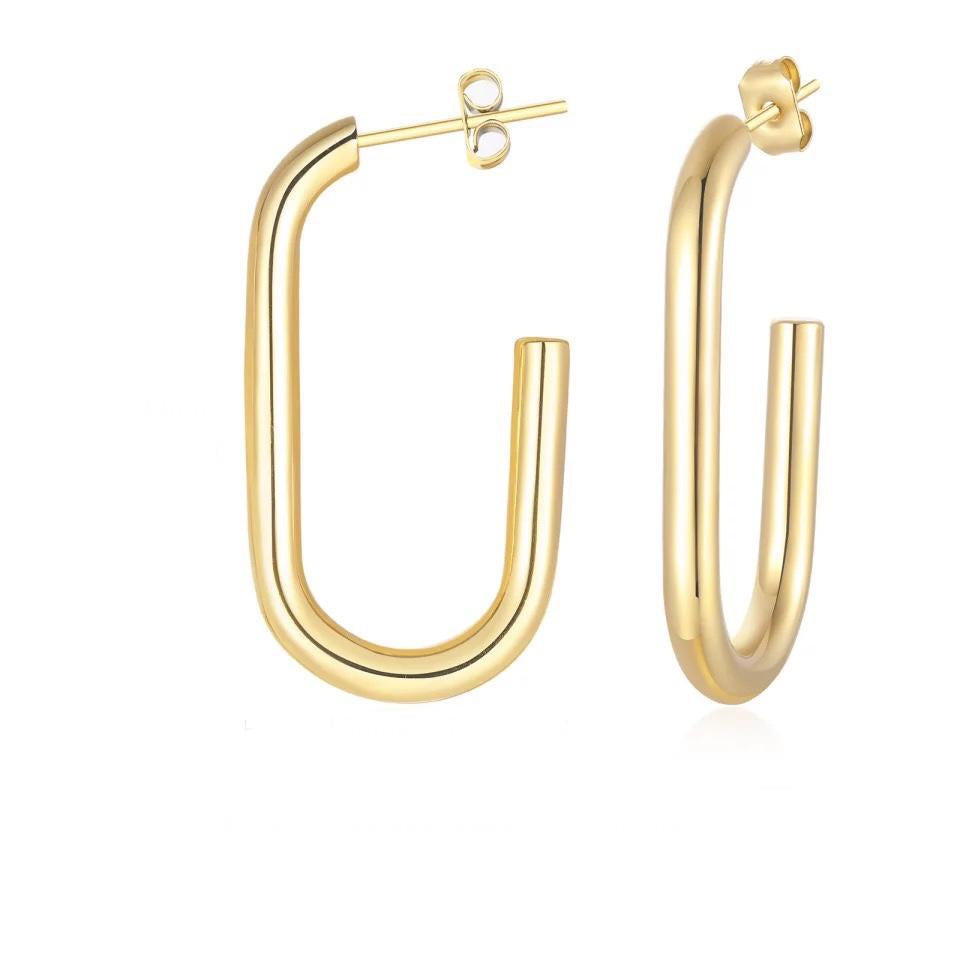 Gena Hoop Earrings Jewelry Sahira   