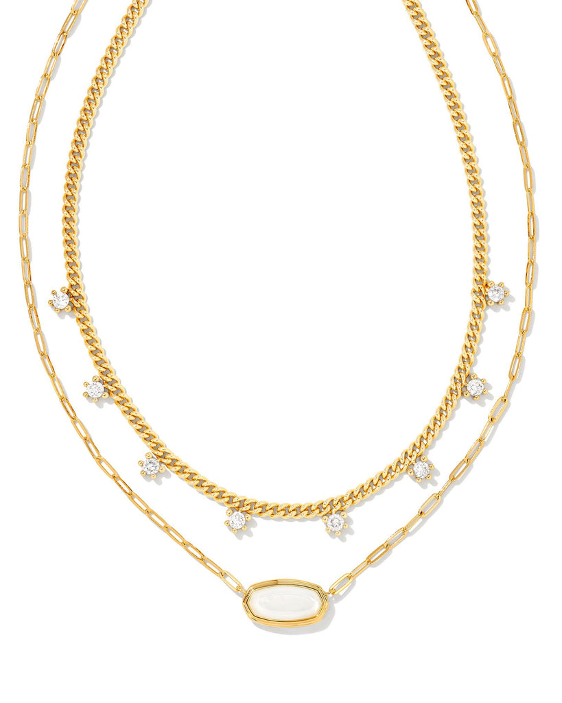 Elisa Multi Strand Gold  Necklace Jewelry Kendra Scott   